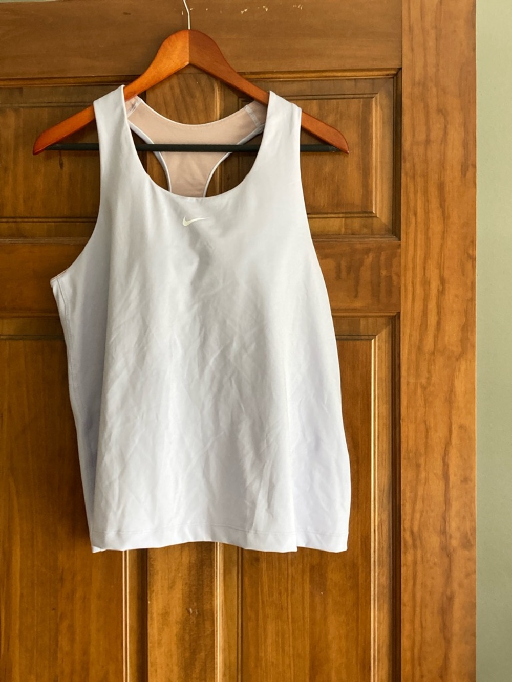 Nike Women’s light lavender Racerback Tank with Shelf Bra